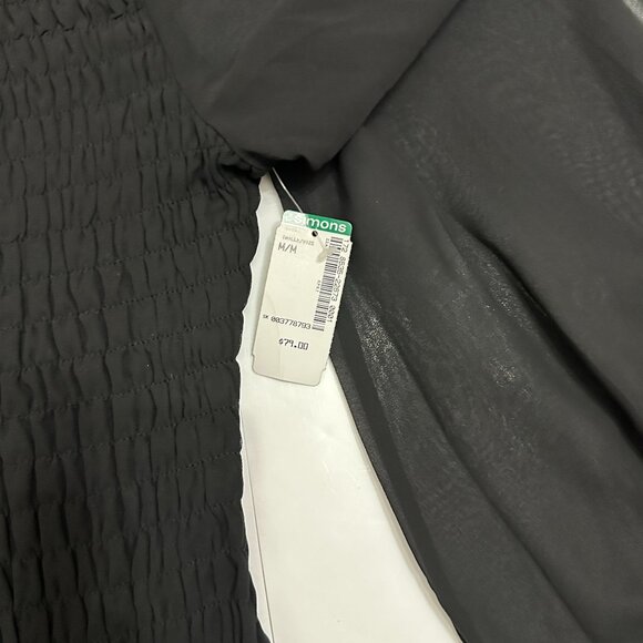 HFYVE Ruffled Smocked Mini Dress - Simons - Size MED  BLACK - Picture 7 of 8